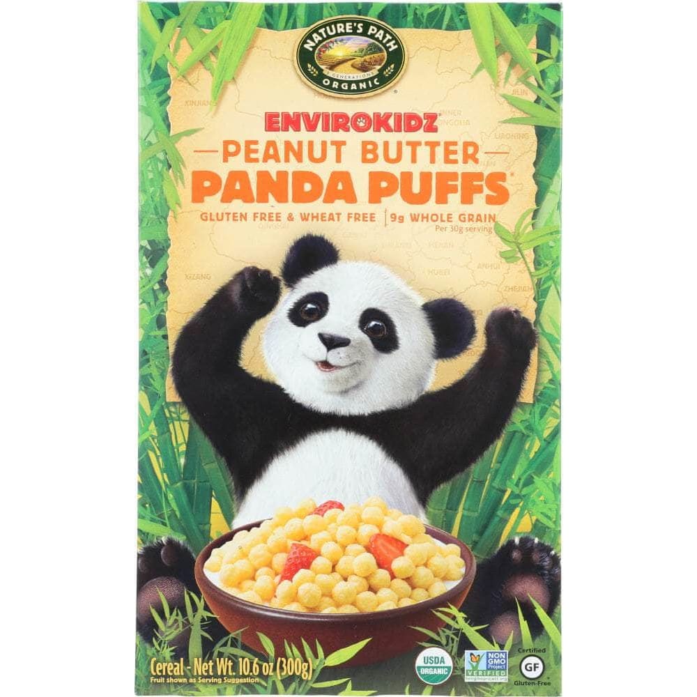 Natures Path Nature's Path Organic Envirokidz Organic Peanut Butter Panda Puffs, 10.6 oz