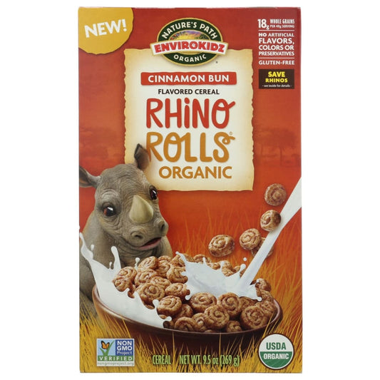 NATURES PATH: Rhino Rolls Cinnamon Cereal 9.5 oz (Pack of 4) - Breakfast > Breakfast Foods - NATURES PATH