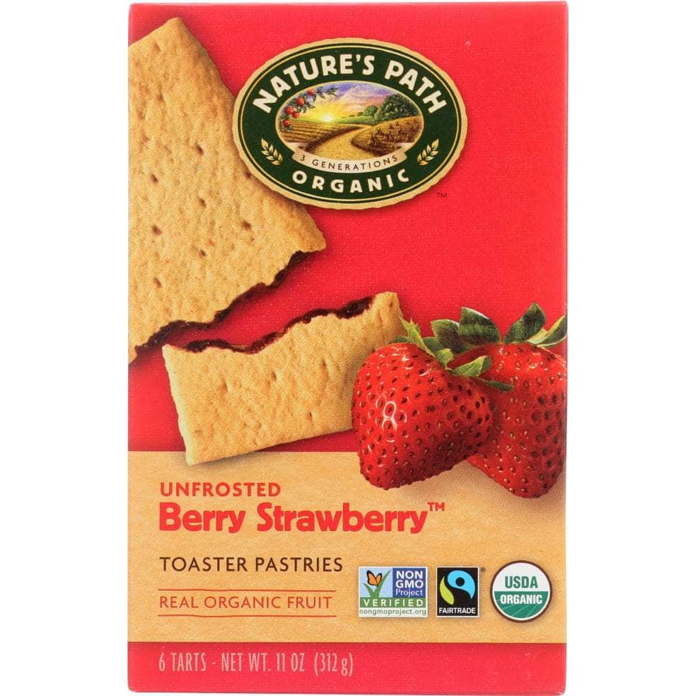 Natures Path Nature's Path Unfrosted Berry Strawberry Toaster Pastries, 11 oz