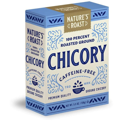 NATURES ROAST: Roasted Ground Chicory Caffeine Free Coffee 5.5 oz (Pack of 5) - Grocery > Beverages > Coffee Tea & Hot Cocoa - NATURES ROAST