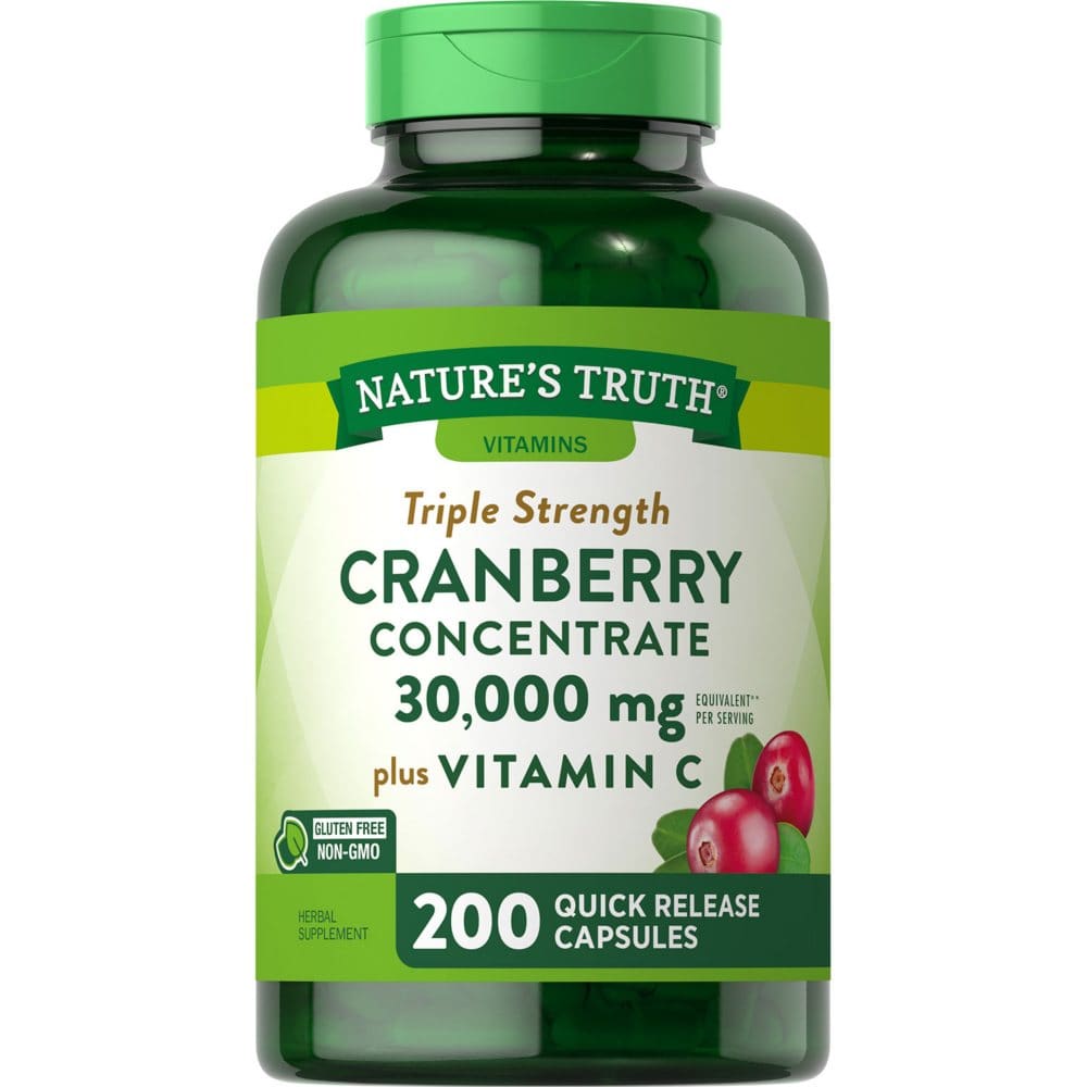 Nature’s Truth Triple Strength Cranberry Concentrate 30,000 mg (200 ct.) - Supplements - Nature’s