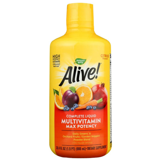 NATURES WAY: Alive Citrus Complete Liquid Multivitamin Max Potency 30.4 oz - Health > Vitamins & Supplements - NATURE’S WAY