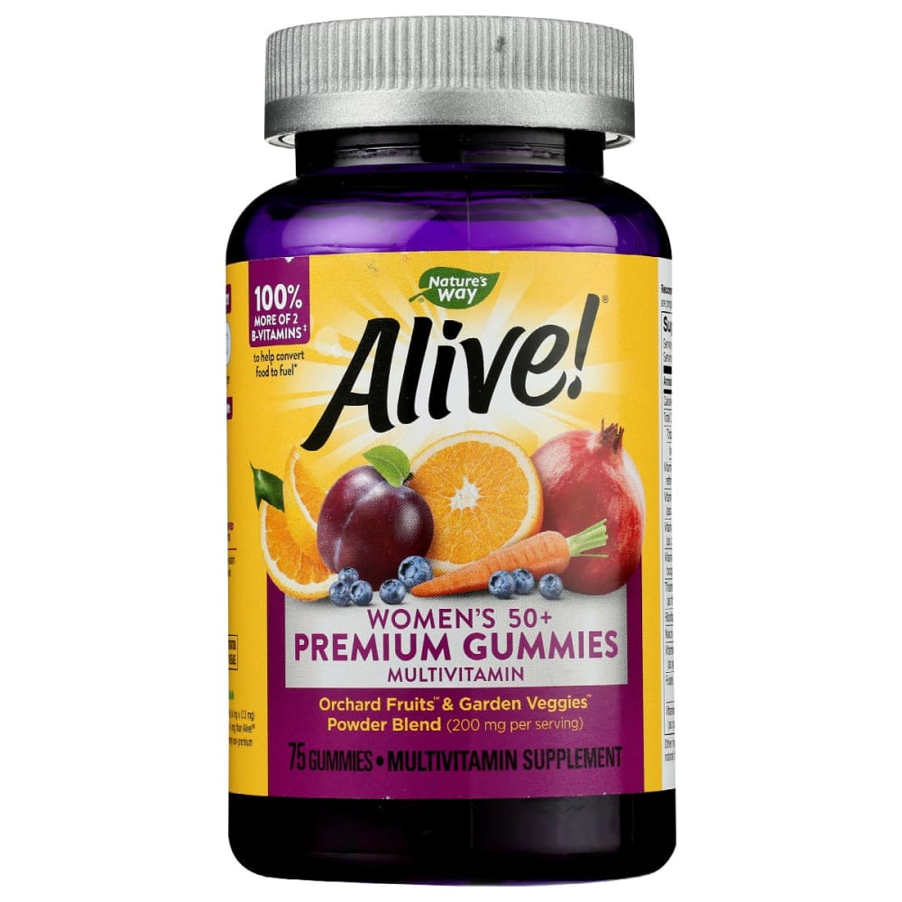 NATURES WAY: Alive Women 50+ Premium Gummies Multivitamin 75 pc - Health > Vitamins & Supplements - NATURE’S WAY