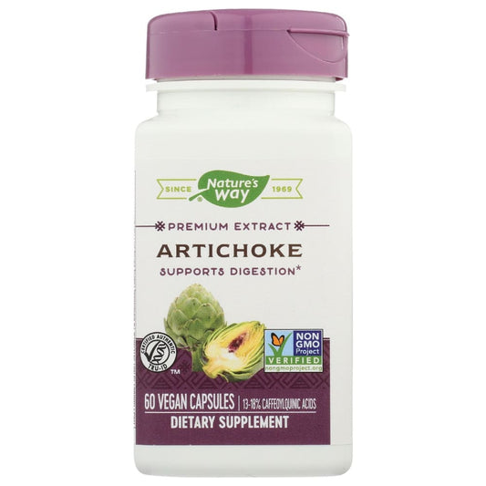 NATURES WAY: Artichoke Std 60 cp (Pack of 3) - Vitamins & Supplements > Digestive Supplements - NATURES WAY