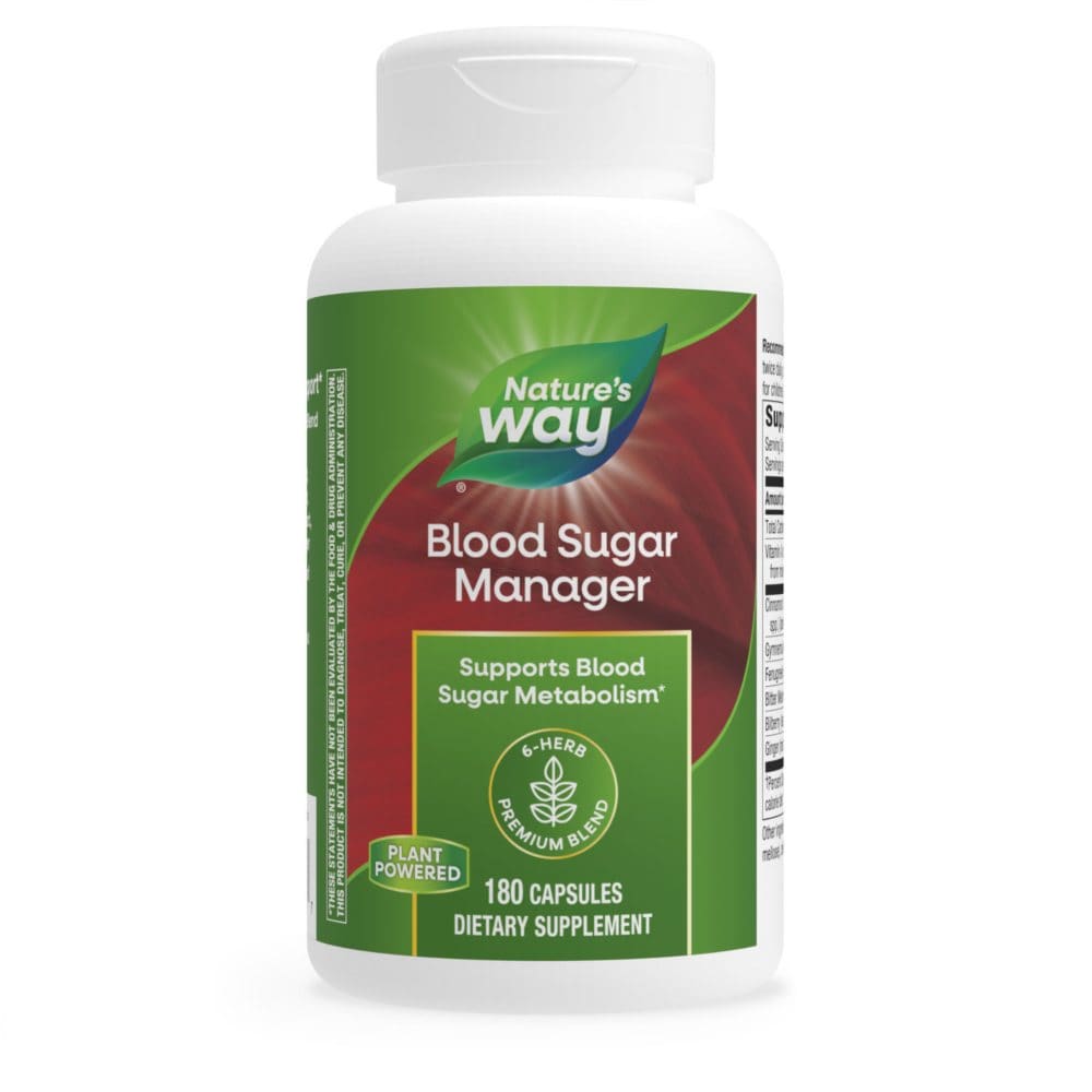Nature’s Way Blood Sugar Manager Capsules (180 ct.) - New Health & Wellness - ShelHealth