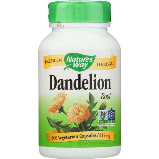 NATURES WAY: Dandelion Root 525 mg 100 Veg Capsules (Pack of 4) - HERBAL SINGLES OTHER > Dandelion Root - NATURES WAY