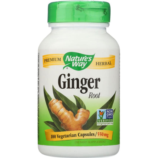 NATURES WAY: Ginger Root 550 mg 100 Veg Capsules (Pack of 4) - Health > Vitamins & Supplements - NATURES WAY