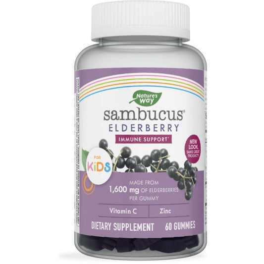 NATURES WAY: Sambucus Elderberry Immune Support Gummies For Kids 60 pc - Health > Vitamins & Supplements - NATURE’S WAY