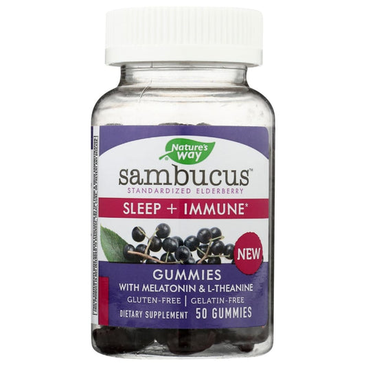 NATURES WAY: Sambucus Elderberry Sleep Immune Gummies 50 ea - Health > Vitamins & Supplements - NATURE’S WAY