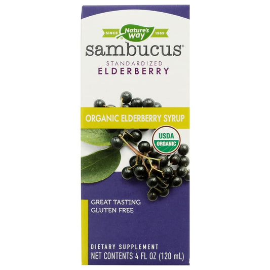 NATURES WAY: Sambucus Organic Syrup 4 fo - Health > Vitamins & Supplements - NATURE’S WAY