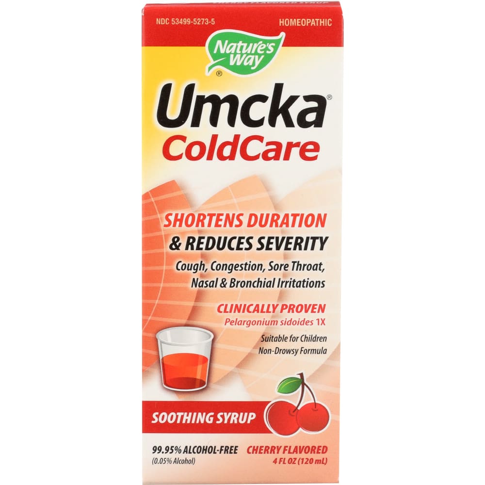NATURES WAY: Umcka ColdCare Cherry Flavor 4 Oz - HOMEOPATHIC MEDICINE COLD & FLU > Homeopathy > Cold & Flu Formulas - NATURES WAY