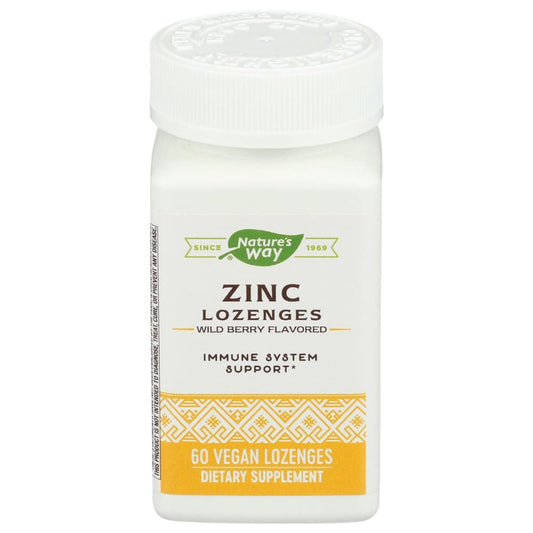 NATURES WAY: Zinc Lozenges 60 tb (Pack of 5) - Health > Vitamins & Supplements - NATURES WAY