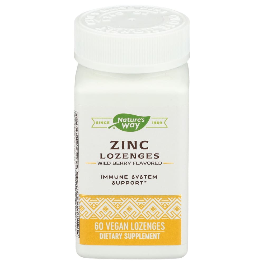 NATURES WAY: Zinc Lozenges 60 tb (Pack of 5) - Health > Vitamins & Supplements - NATURES WAY