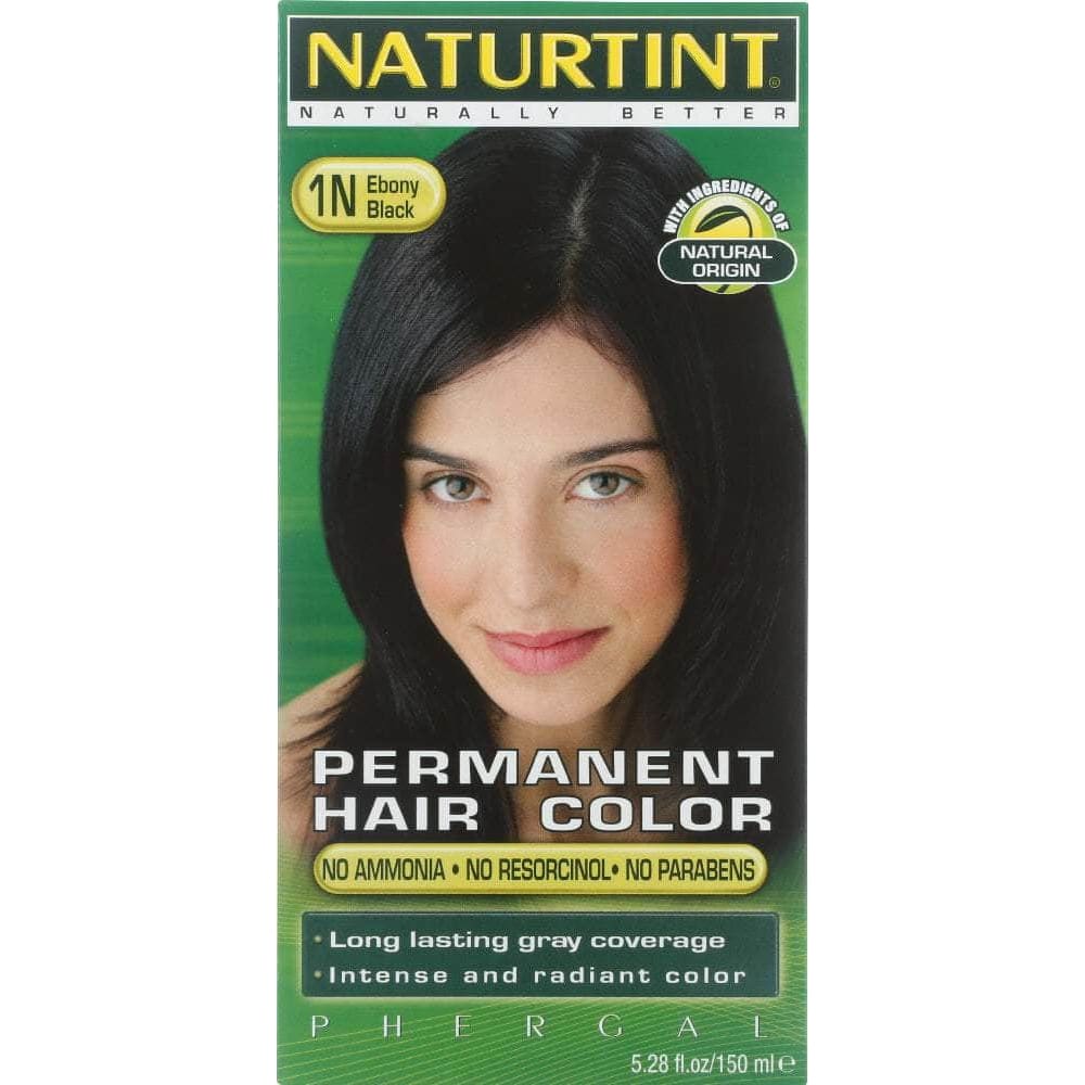 NATURTINT Naturtint Permanent Hair Color 1N Ebony Black, 5.28 Oz