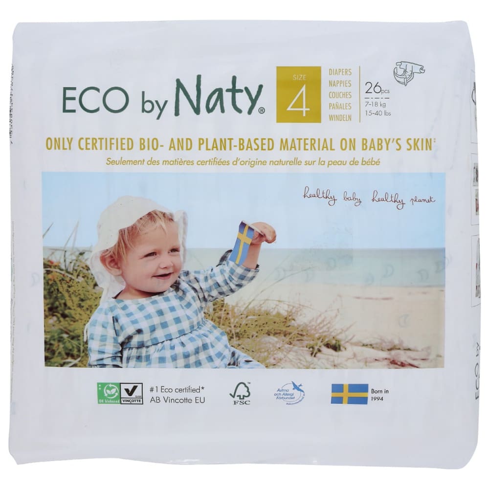 NATY ECO BY NATY: Size 4 Diapers 26 ct - Baby > Baby Diapers & Diaper Care - NATY ECO BY NATY