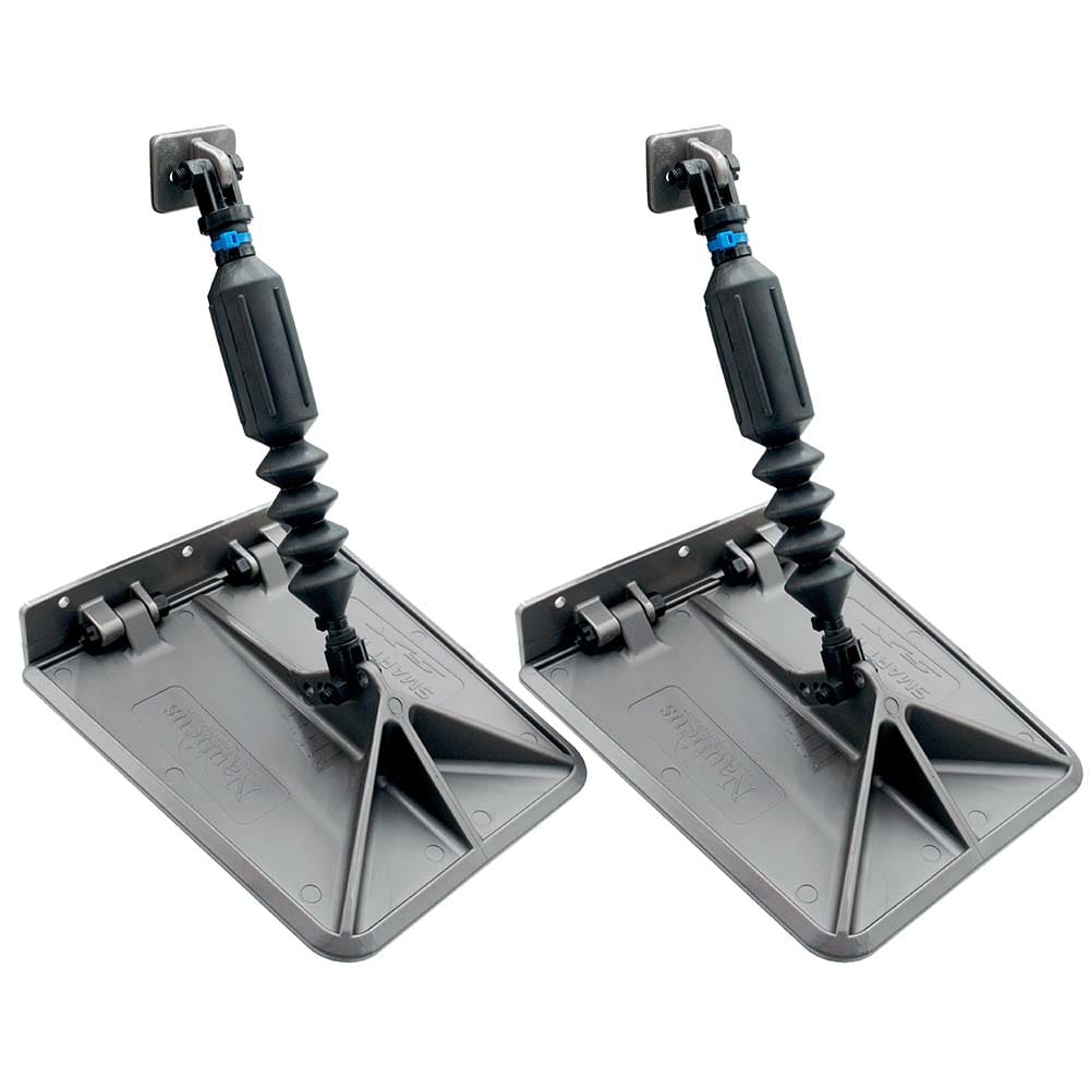 Nauticus SX 9.5 x 10 Smart Tabs 18-22’ Boats w/ 80lb Actuators - 150-240HP - Gunmetal Grey - Boat Outfitting | Trim Tabs - Nauticus
