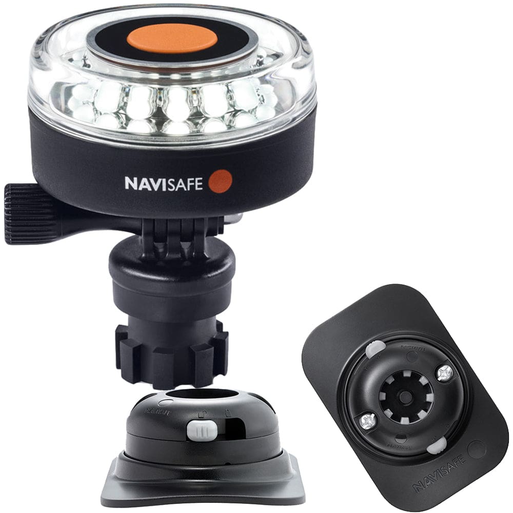 Navisafe Navilight 360° 2NM White w/ Navimount Base & RIB Mount - Black - Paddlesports | Navigation Lights,Lighting | Navigation Lights -