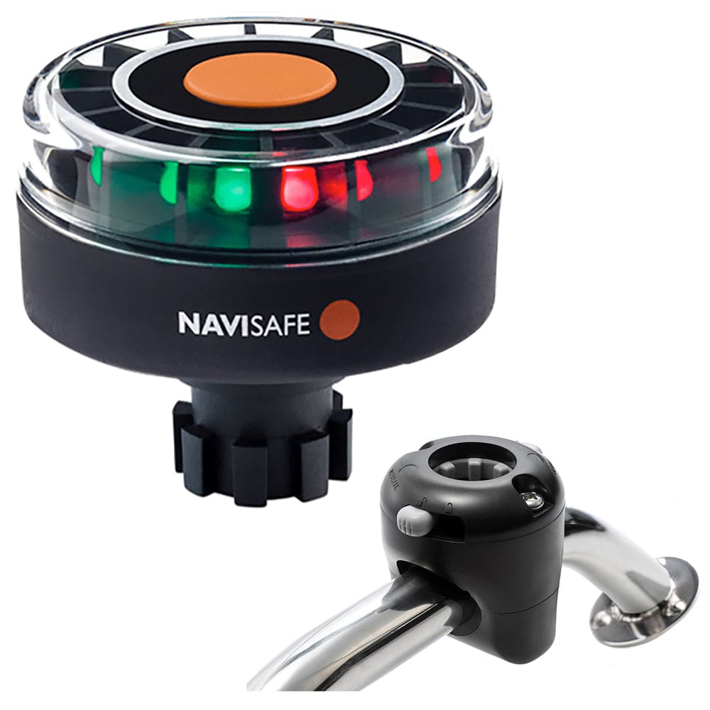 Navisafe Navilight Tricolor 2NM w/ Navibolt Base & Rail Mount - Black - Paddlesports | Navigation Lights,Lighting | Navigation Lights -