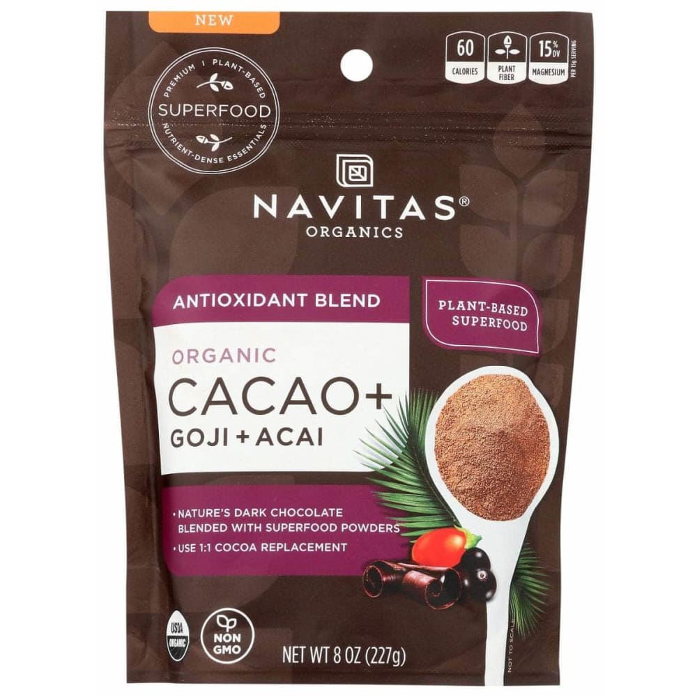 NAVITAS Navitas Cacao Powder Antioxidant, 8 Oz