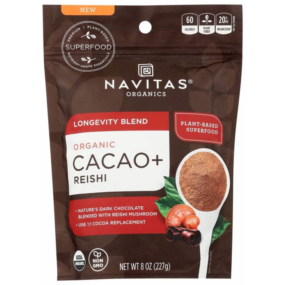 NAVITAS Navitas Cacao Powder Longevity, 8 Oz