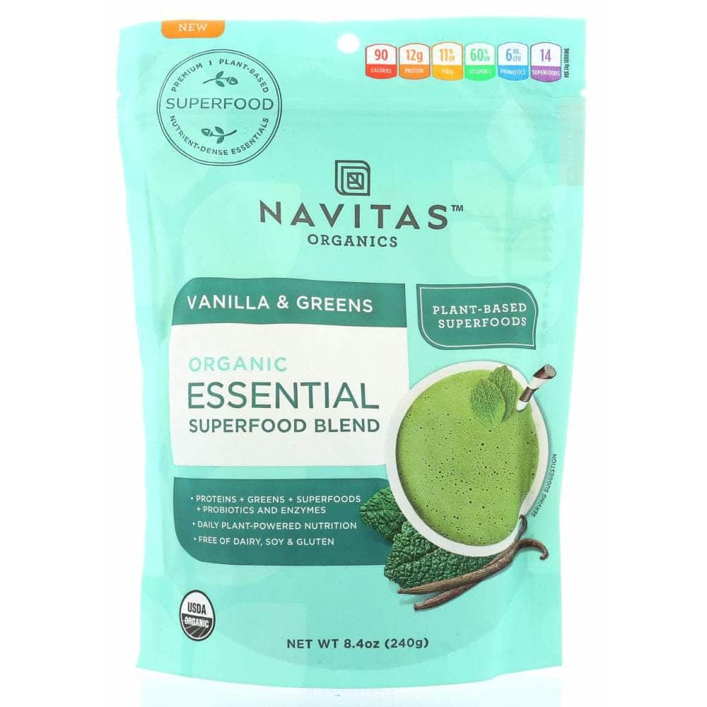 Navitas Navitas Essential Blend Vanilla & Greens, 8.4 oz