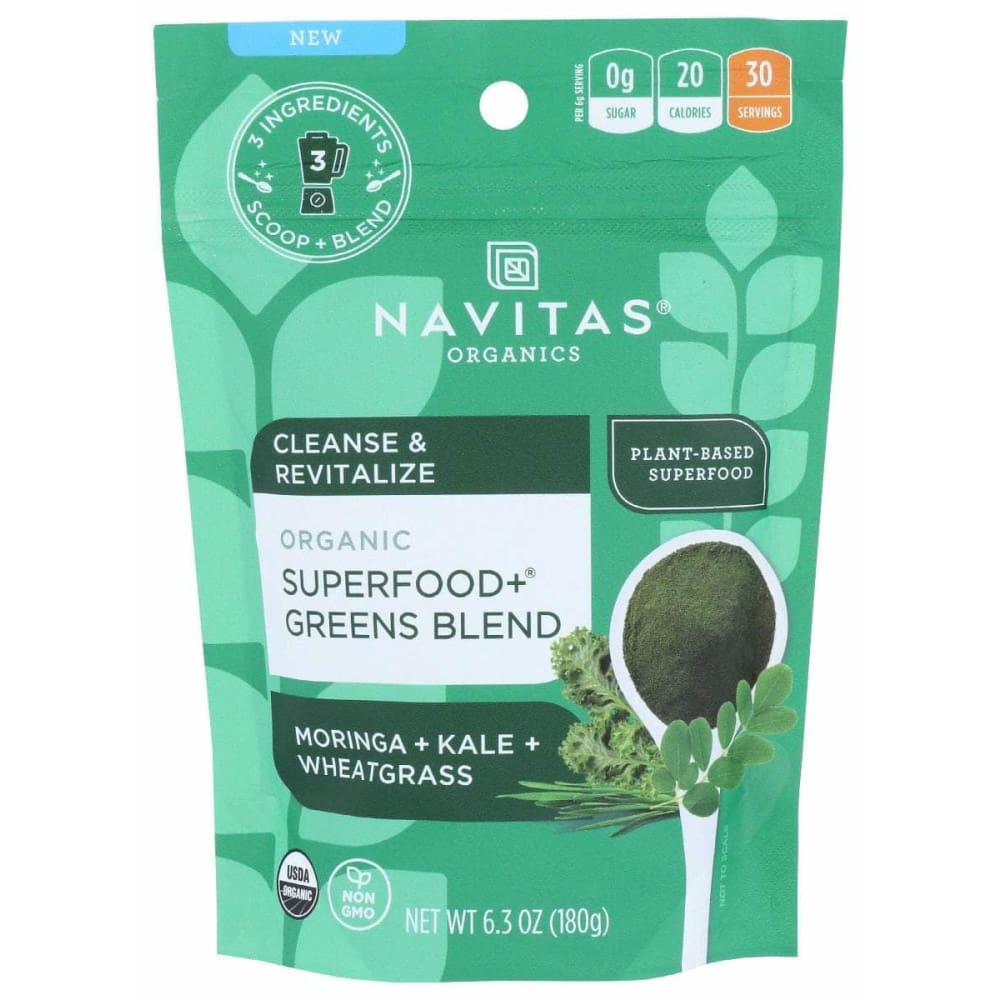 NAVITAS Navitas Organic Superfood Greens Blend, 6.3 Oz