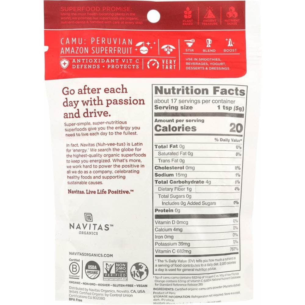 Navitas Navitas Organics Organic Camu Powder, 3 oz