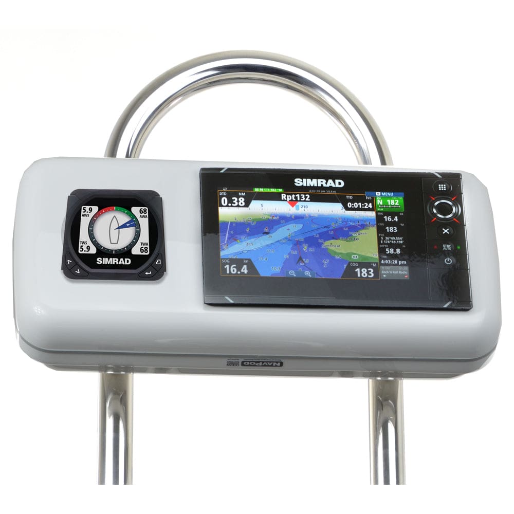 NavPod GP1516 SystemPod Pre-Cut f/ Simrad NSS7 evo2 or B&G Zeus² 7 & 1 Instrument f/ 9.5 Wide Guard - Boat Outfitting | Display Mounts -