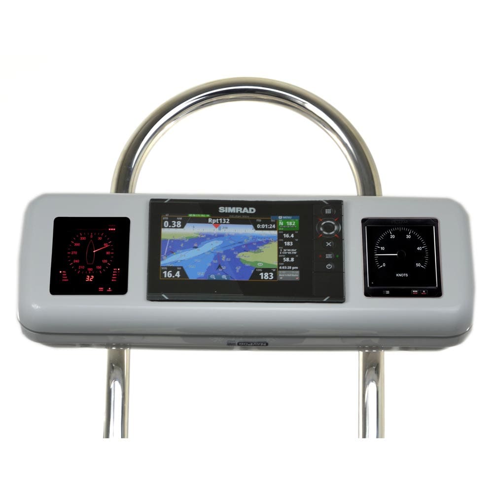 NavPod GP2606 SystemPod Pre-Cut f/ Simrad NSS7 evo2 or B&G Zeus² 7 & 2 Instruments f/ 12 Wide Guard - Boat Outfitting | Display Mounts -