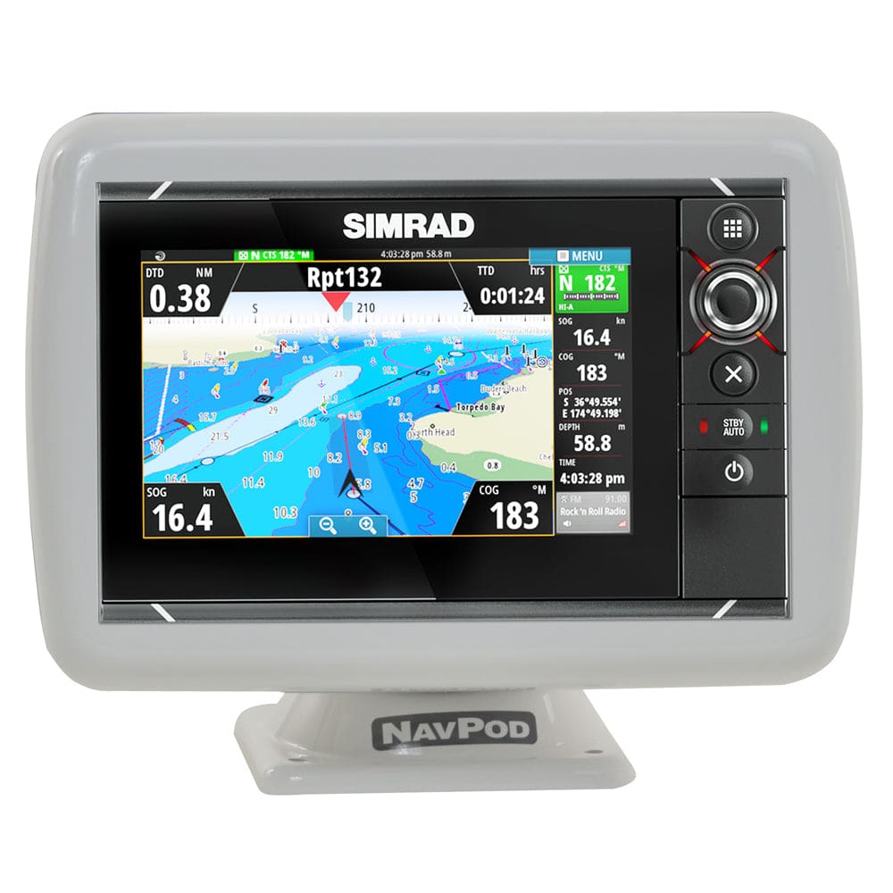 NavPod PP4406 PowerPod Pre-Cut f/ Simrad NSS7 evo2 or B&G Zeus² 7 - Boat Outfitting | Display Mounts - NavPod