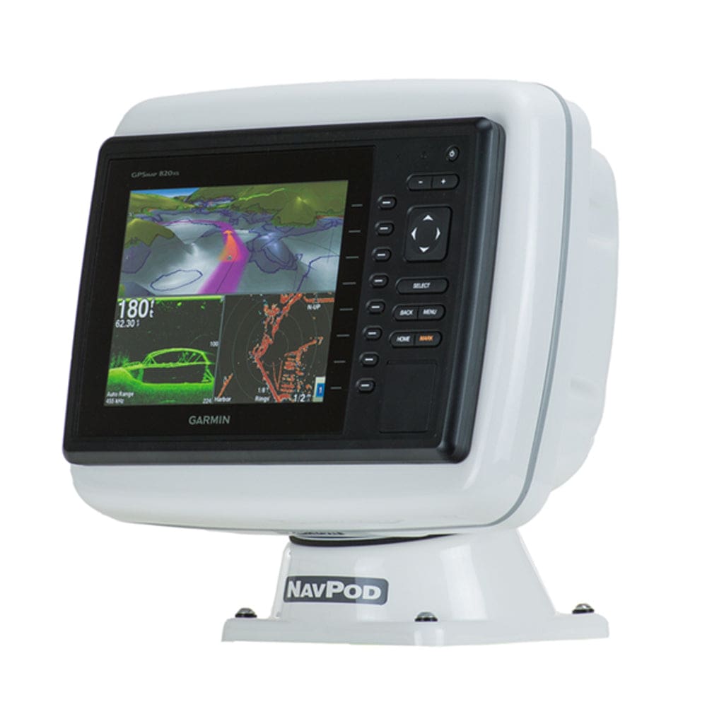 NavPod PP4800-12 PowerPod Pre-Cut f/ Garmin 820 / 820XS / 840 / 840XS / 6008 / 6208 - Boat Outfitting | Display Mounts - NavPod