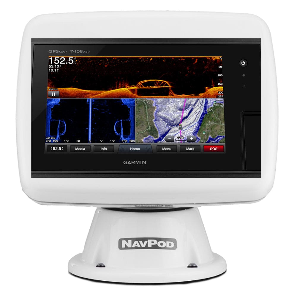 NavPod PP4800-20 PowerPod Pre-Cut f/ Garmin 7408 / 7408xsv / 7608 / 7608xsv - Boat Outfitting | Display Mounts - NavPod