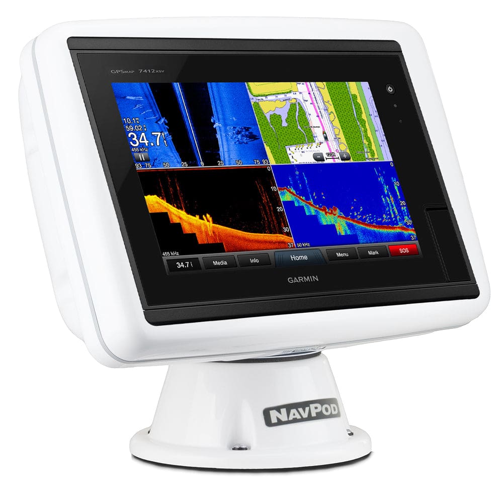 NavPod PP5200-12 PowerPod Pre-Cut f/ Garmin 7412 7412xsv 7612 & 7612xsv - Boat Outfitting | Display Mounts - NavPod