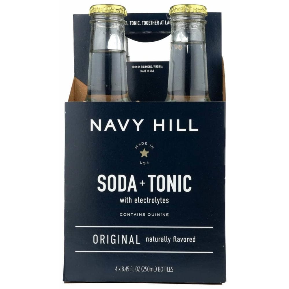 NAVY HILL Navy Hill Soda Tonic Original 4 Count, 33.8 Fo