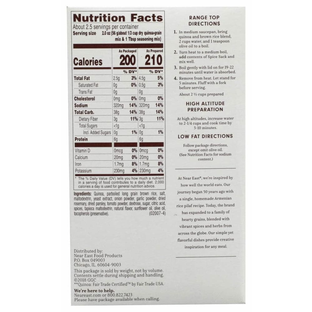 Near East Rosemary Olive Oil Quinoa, 4.9 Oz (Case of 4) ShelHealth