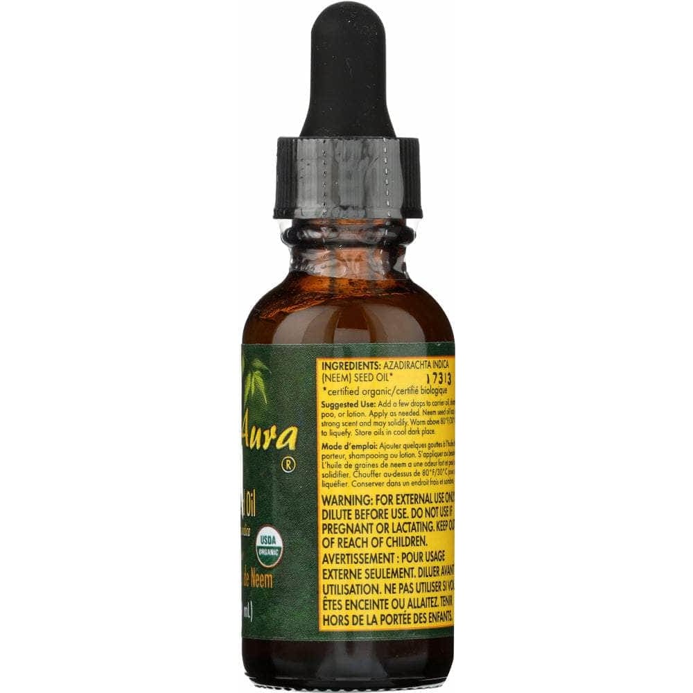 NEEMAURA Neem Aura Naturals Organic Neem Seed Oil, 1 Oz