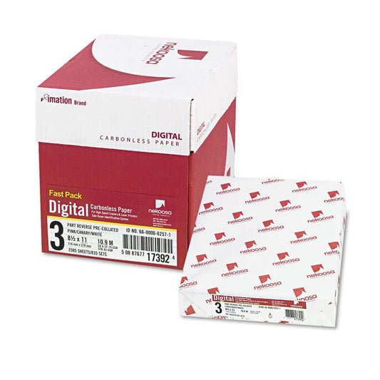 Nekoosa - Fast Pack Digital Carbonless Paper 3-Part Reverse Sequence - Case - Copy & Multipurpose Paper - Nekoosa