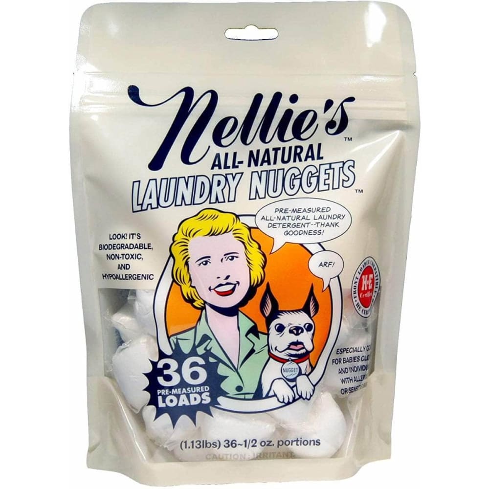 NELLIES ALL NATURAL Home Products > Laundry Detergent NELLIES ALL NATURAL Laundry Nuggets 36 Loads, 1.12 lb