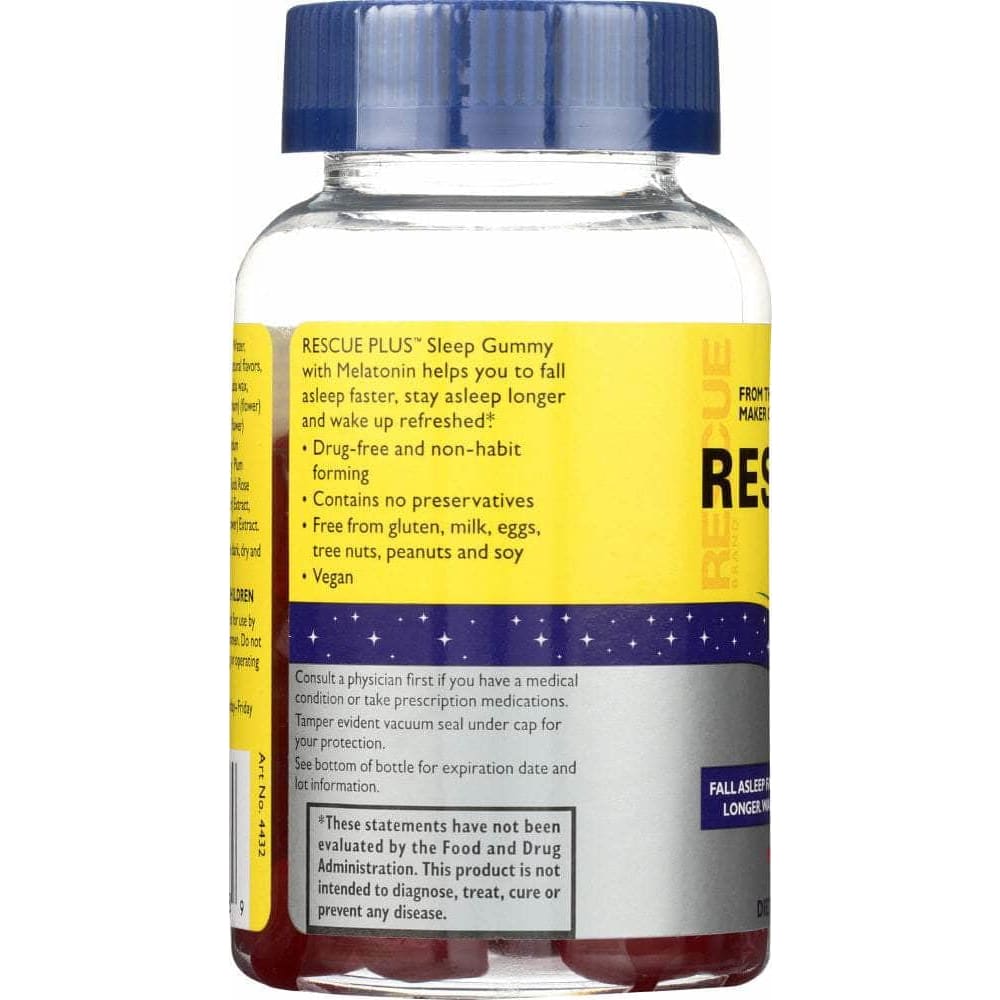 RESCUE PLUS Nelson Bach Rescue Plus Sleep Melatonin Gummy, 60 Pc