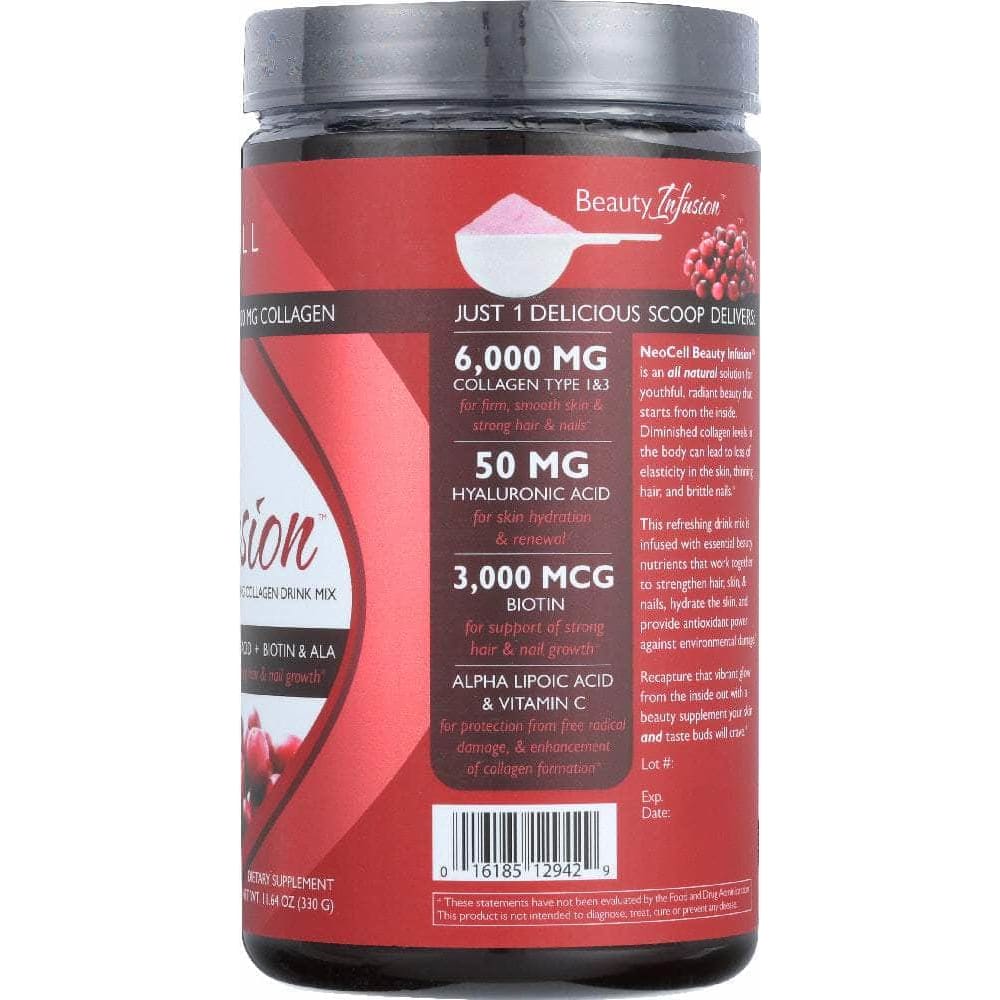 Neocell Neocell Beauty Infusion Refreshing Collagen Drink Mix Cranberry Cocktail, 11.64 oz