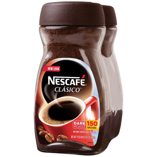 Nescafe Clasico Dark Roast Instant Coffee 2 pk./10.5 oz. - Home/Grocery Household & Pet/Coffee Tea & Creamer/Coffee/ - Nescafe