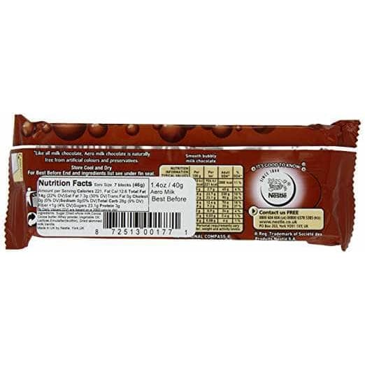 Nestle Nestle Chocolate Bar Aero Milk, 1.26 oz