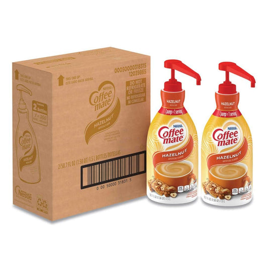 Nestle Coffee-mate Liquid Coffee Creamer with Pump Hazelnut (2 pk.) - Creamers - Nestle