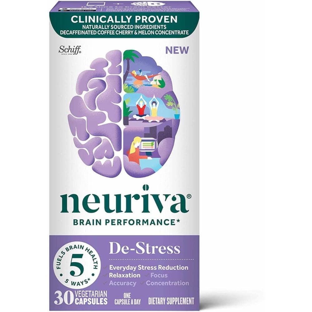 NEURIVA Vitamins & Supplements > Vitamins & Minerals NEURIVA Brain Performance De-Stress, 30 vc
