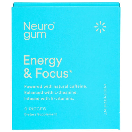 NEURO GUM: Gum Energy Focus Pprmnt 9 PC (Pack of 5) - Vitamins & Supplements > Miscellaneous Supplements - NEURO GUM