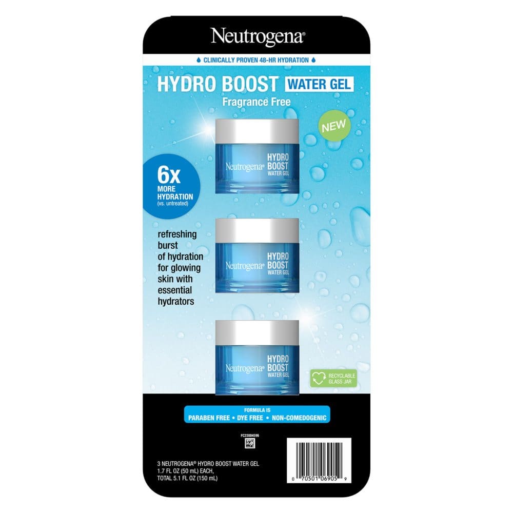 Neutrogena Hydro Boost 48-Hour Water Gel Face Moisturizer (1.7 oz. 3 pk.) - Skin Care - Neutrogena