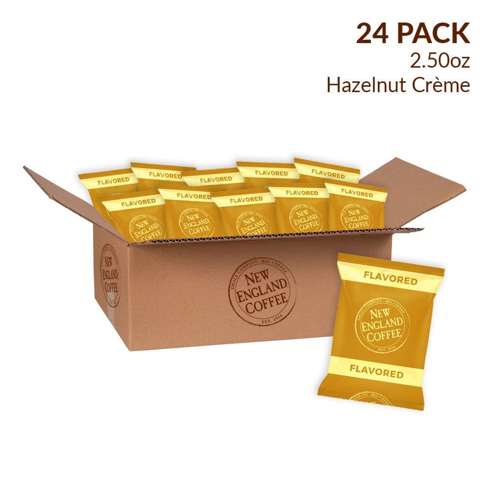 New England Coffee Hazelnut Creme Ground Coffee Individual Packs 24 pk./2.5 oz. - Home/Grocery Household & Pet/Coffee Tea & Creamer/Coffee/