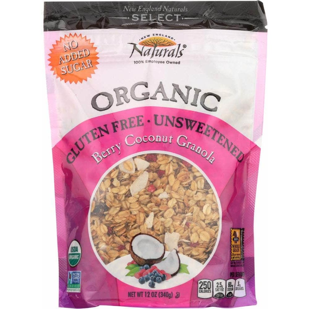 New England Naturals New England Natural Granola Gluten Free Unsweetened Berry Coconut, 12 oz