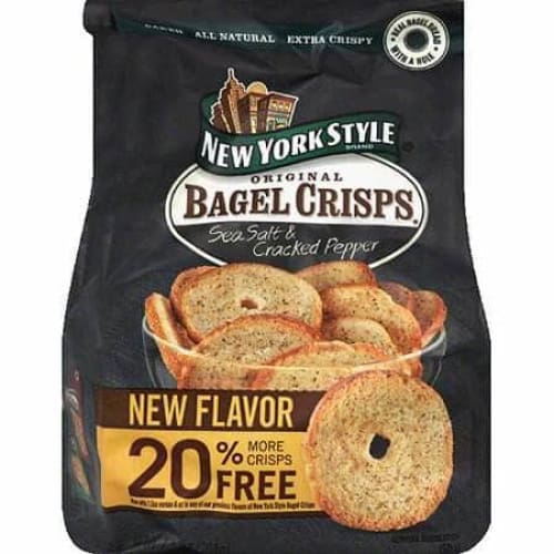 New York Style New York Style Bagel Crisps Sea Salt Cracked Pepper, 7.2 oz