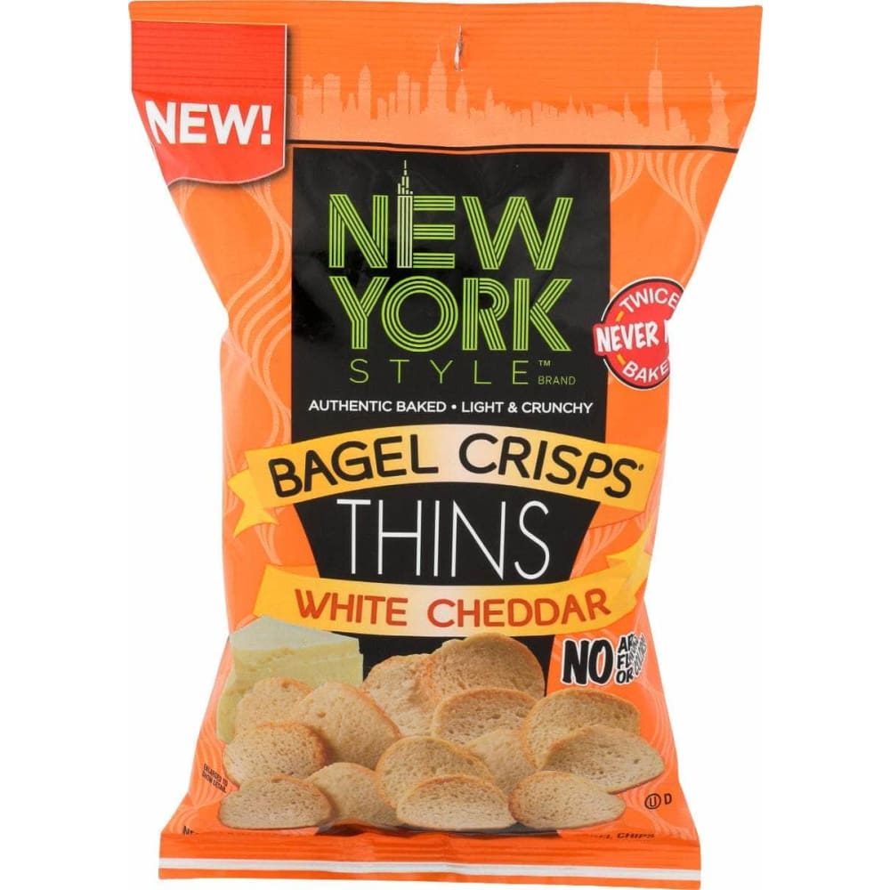 NEW YORK STYLE NEW YORK STYLE Bagel Crisps Thins White Cheddar, 6 oz